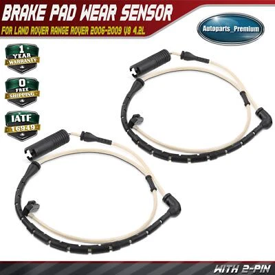 2x Front Disc Brake Pad Wear Sensor for Land Rover Range Rover 2006-2009 V8 4.2L - Image 1 of 4