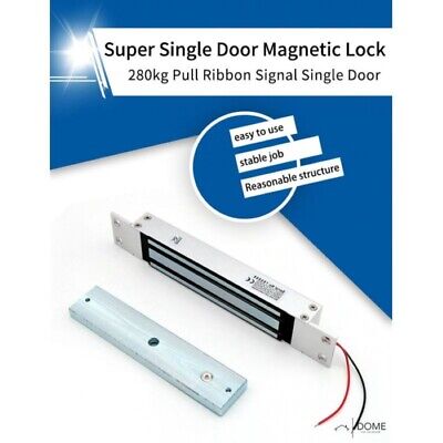 Slimline Mortice Magnetic Lock MagLock 280kg Security Gate Access Control DC12V • 17.45£
