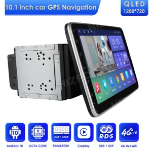 Rotatable 10.1" Android 10 8-Core 2 DIN Car Auto Play Radio Stereo GPS Wifi 32GB - Picture 1 of 12