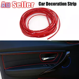 Car Trim Moulding Strip Red Interior Decorative Line DIY 5M(16.4ft) Universal - Picture 1 of 10