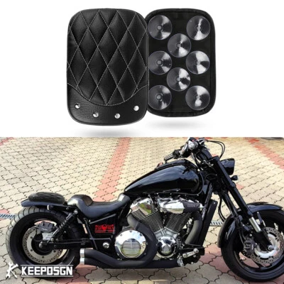 For Honda VTX1300 VTX1800 Custom Rear Passenger Seat Cushion Rivet Diamond Pad - Image 1 of 4