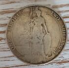 Antique Edward VII One Florin Two Shilling Silver Coin 1902 British UK