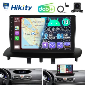 Per Renault Megane 3 2008-2016 DAB+ 64GB Android 13 CarPlay Radio GPS Navi WiFi - Foto 1 di 18
