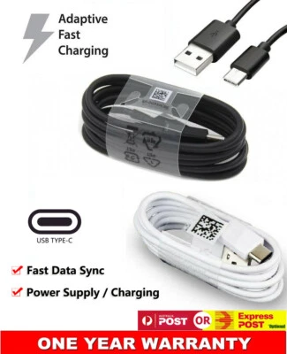 Original USB Type-C Data Power Charger Cable For Samsung Galaxy S20+ 5G Cord AU - Image 1 of 4