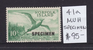 NORFOLK ISLAND:1960-2  10/ BIRD  ASC41a  SPECIMEN  IN MUH.  SUPERB!! - Bild 1 von 1