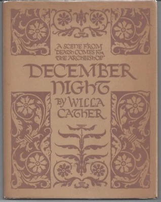 DECEMBER NIGHT Willa Cather 1933 HC/DJ 1st Edition-Death Comes for Archbishop - Image 1 of 4