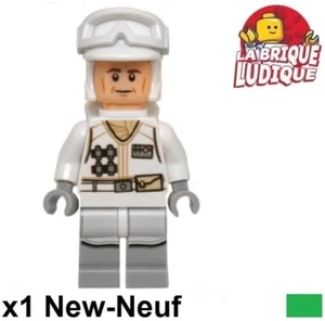 LEGO Personaggio Minifig Star Wars Hoth Rebel Trooper Bianco Uniforme sw0678 New - Foto 1 di 1