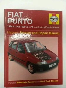 Fiat Punto Mk1 (Petrol & Diesel) 1994-1999 Haynes Owners Workshop Manual - Picture 1 of 1