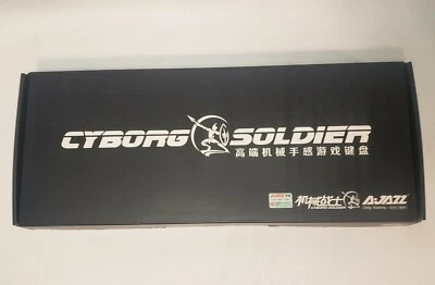 Ajazz Professional 3 color LED Mechanical Gaming Keyboard Cyborg Soldier NOS - Image 1 of 4