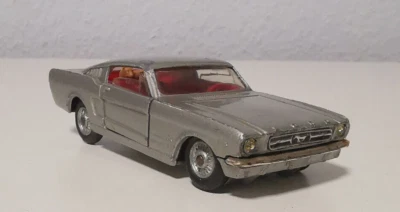 Corgi Toys 320 - Ford Mustang Fastback 2+2 in Grau Vintage ohne OVP - Bild 1 von 4