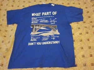 Men's Funny Civil Engineer T-shirt Gift Blue XL New - Picture 1 of 9