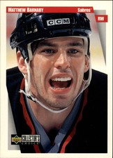 1997-98 Collector's Choice Buffalo Sabres Hockey Card #27 Matthew Barnaby