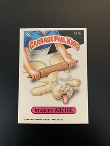 Vintage Starchy Archie Garbage Pail Kids Topps Card 197b - Bild 1 von 2