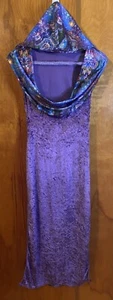 Mystical, Purple & Astral Print Handmade Dress With Hood. Unique And Rare. S - Picture 1 of 13