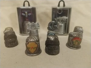 Vintage Thimbles ~ Mixed Lot of 10 PEWTER THIMBLES ~ States, Animals, Theme Park - Picture 1 of 14