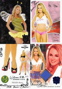 BENCHWARMER 2006 - MICHELLE BAENA - TARJETA DE INSERCIÓN DE PAPEL DE ALUMINIO FIRMADA DE HALLOWEEN #8/10 - Imagen 1 de 2