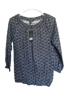 Lauren Ralph Lauren 3/4 Sleeve Top, Blouse Size-S NEW - Imagen 1 de 3