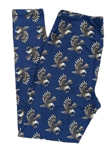 TC Lularoe Leggings Animal Bald Eagle Great Seal of USA Size 12-18 NEW 258332 - Picture 1 of 4