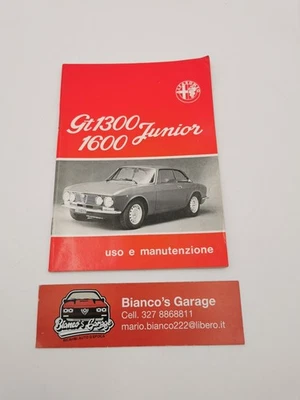 Libretto uso e manutenzione Alfa Romeo Gt 1300 1600 Junior - Immagine 1 di 4