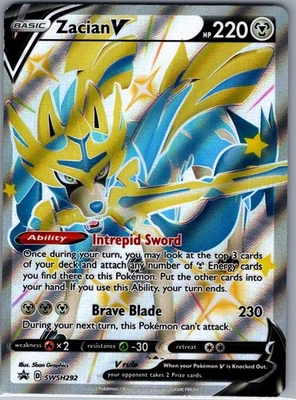 Zacian V - SWSH292 SWSH: Sword & Shield Promo Cards - Pokemon Card - NM - Image 1 of 2