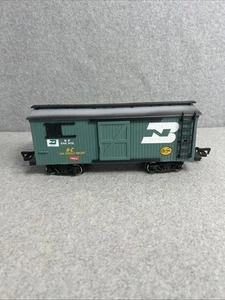 New Bright Burlington Northern Box Car G Scale Gold Rush Express Train Green - Picture 1 of 16