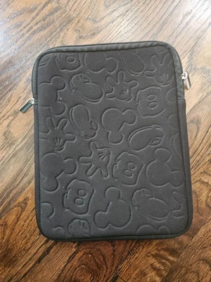 Black Contemporary Mickey Mouse Tablet IPad Storage Case 8.5" x 11" - Image 1 of 4