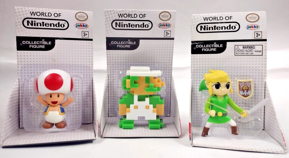 World of Nintendo 8 Bit Luigi 2.5 Inch Figure Jakks Pacific Super Mario 3d