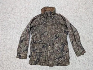 vintage MOSSY OAK camouflage COLUMBIA parka M shell coat HUNTING - Picture 1 of 12