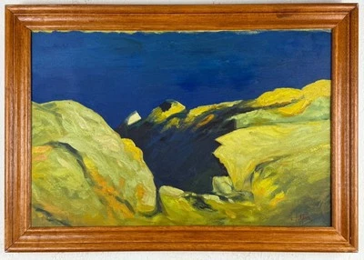 Pintura a óleo sobre tela Edward Hopper (feita à mão) assinada e carimbada - Imagem 1 de 4