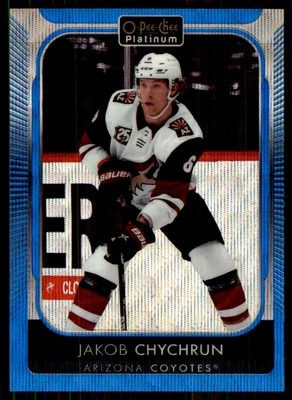2021-22 O-Pee-Chee Platinum Blue Surge Jakob Chychrun Arizona Coyotes #156 - Image 1 of 2