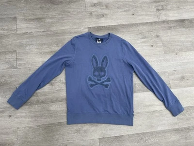 Psycho кролик свитер пуловер толстовка синий мужской размер средний - Изображение 1 из 4