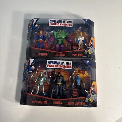 New Superman Batman Public Enemies 3 Pack Batman, Captain Atom, Black Lightning - Image 1 of 2