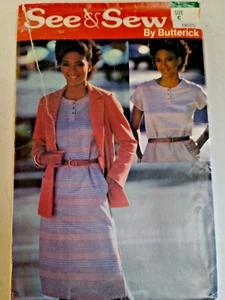Blazer Jacket Dress 12 14 16 See & Sew Butterick 6629 Sewing Pattern Cut A Line - Picture 1 of 7