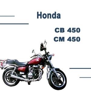 Service manual for Honda CB450 CM450 1982 1983 1984 1985 1986 1987 On a Usb - Picture 1 of 1