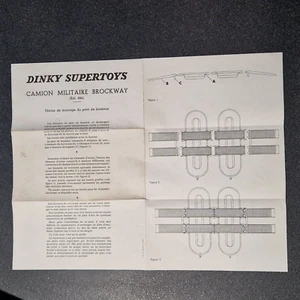 DINKY FRANCE ancien document ( rivière ) original pour BROCKWAY 884 - Picture 1 of 8