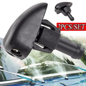 2Pc Car Auto Window Windshield Washer Spray Wiper Sprinkler Nozzle Universal Jet - Picture 1 of 16