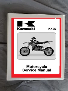 2006-2007 Kawasaki KX65 KX65-a6f-a8f motorcycle Service Repair Workshop Manual - Picture 1 of 6