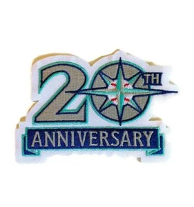 MLB Seattle Mariners 20th Anniversary Iron on Patch - 4.75" x 3" - Picture 1 of 2