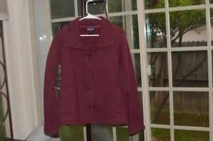 Patagonia Sweater Womens Medium Outdoor Big Button Lightweight* - Picture 1 of 3