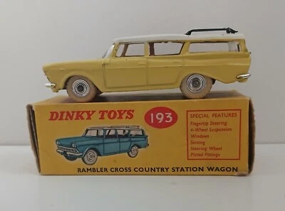 Dinky Toy 193 Rambler Station Wagon in primrose, excellent BOXED - Image 1 of 4