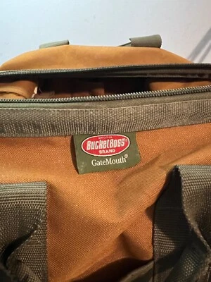 Bucket Boss GateMouth 16 tool bag, 16x9x12, used, good condition - Image 1 of 4
