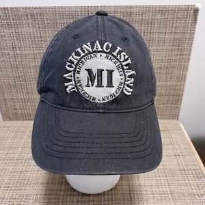 Mackinac Island Baseball Cap Hat Gray Strapback Jacobson Hat - Picture 1 of 7