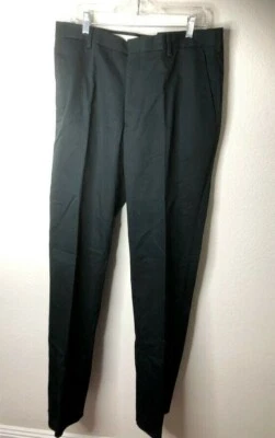 BERLE Men's Performance Twill Pleated Pant, Black, 38 - Image 1 of 4