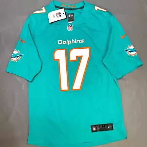 New Nike Jaylen Waddle Miami Dolphins Aqua Game Jersey Men's Sz M $130 - Picture 1 of 14