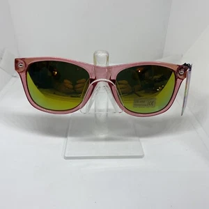 Bamboo Sunglasses BB8853RED-RV Crystal Red Frame Mirrored Lens UV400 Protection - Picture 1 of 7