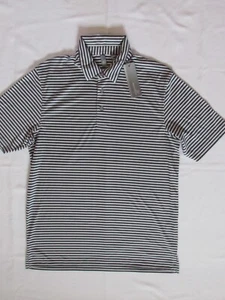 NEW MEN’S ASHWORTH GOLF PERFORMANCE PENCIL STRIPE POLO, SIZE MEDIUM, PICK COLOR - Picture 1 of 9