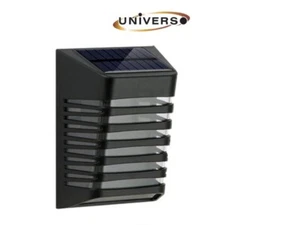 FARETTO APPLIQUE LED DA GIARDINO RICARICABILE 3W CON PANNELLO SOLARE DA ESTERNO - Foto 1 di 1