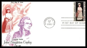 First Day Cover Scott's #1273 Copley Sept. 17, 1965 Washington, DC - Picture 1 of 2