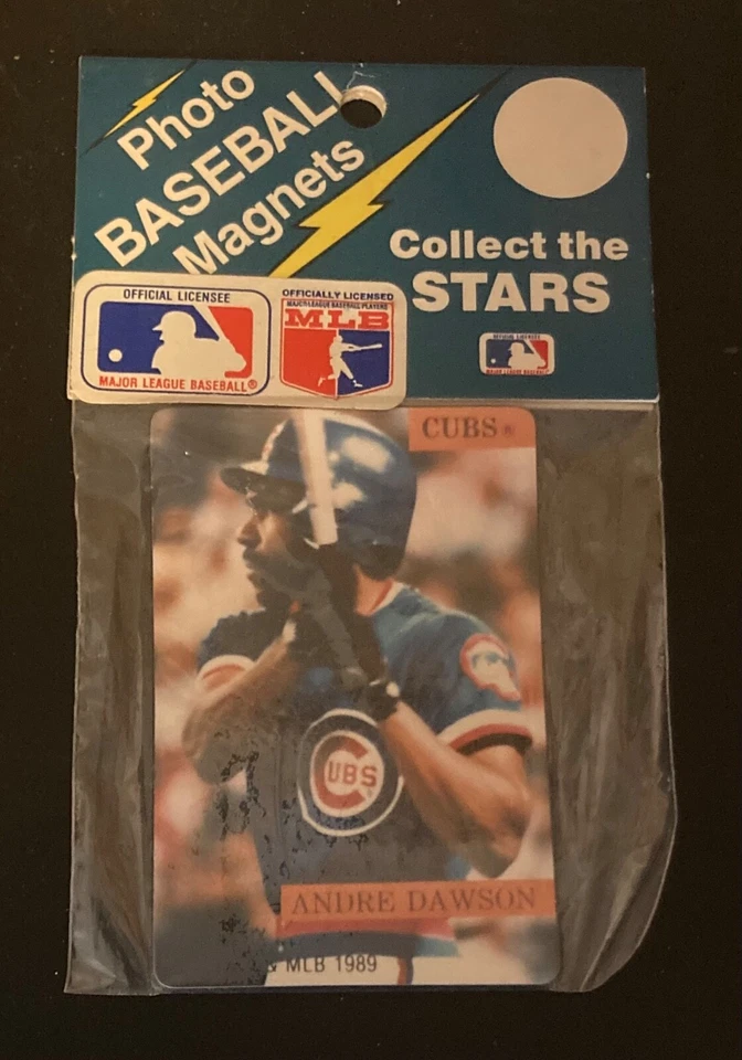 MLB Phoenix Magnet 1989 sellado de fábrica - Andre Dawson Chicago Cubs ¡Raro! Foto 1 de 2