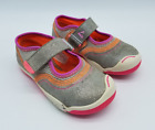 Plae Emme Baby Girl's Size 8.5 Comfort Slip On Mary Jane Shoes Sparkle Silver